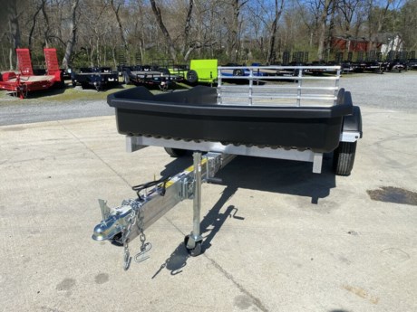 2023 FLOE CARGO MAX 9.5  X 73  XRT PLUS SPORT UTILITY TRAILER, ALL ALUMINUM FRAME, VIRTUALLY INDESTRUCTIBLE FORMED POLYMER ULTRA BED, 11 TIE DOWN D-RINGS IN BED, REMOVABLE BI-FOLD TAILGATE/RAMP, 3 POSITION TILT BED, NO RATTLE TILT CLAMP, FULLY ENCLOSED WIRING WITH LED LIGHTS, 11 -16  SIDES, GRAB HANDLE AND SWIVEL TONGUE JACK, 2  COUPLER, 3.5K IDLER TORSION AXLE, 14  RADIAL TIRES WITH ALUMINUM WHEELS, 2200 LBS LOAD CAPACITY, 220 LBS MAX TONGUE WEIGHT.