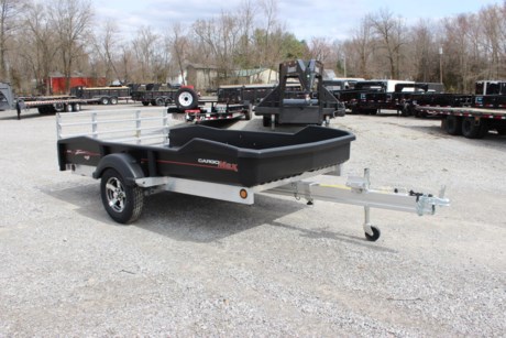 2023 FLOE CARGO MAX 11  X 73  XRT PLUS SPORT UTILITY TRAILER, ALL ALUMINUM FRAME, VIRTUALLY INDESTRUCTIBLE FORMED POLYMER ULTRA BED, 12 TIE DOWN D-RINGS IN BED, REMOVABLE BI-FOLD TAILGATE/RAMP, 3 POSITION TILT BED, NO RATTLE TILT CLAMP, FULLY ENCLOSED WIRING WITH LED LIGHTS, 11 -16  SIDES, GRAB HANDLE AND SWIVEL TONGUE JACK, 2  COUPLER, 3.5K IDLER TORSION AXLE, 14  RADIAL TIRES WITH ALUMINUM WHEELS, SPARE TIRE CARRIER, 2200 LBS LOAD CAPACITY, 220 LBS MAX TONGUE WEIGHT.