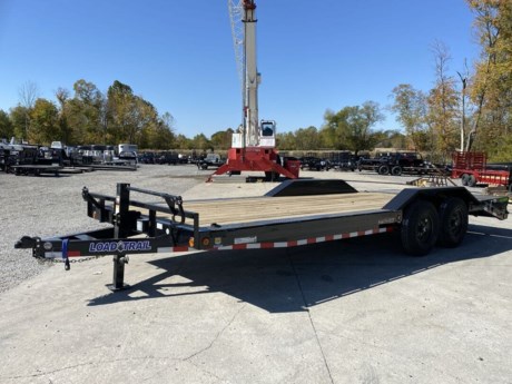 2023 LOAD TRAIL 102&quot; X 22&#39; EQUIPMENT TRAILER WITH DRIVE OVER FENDERS, 6&quot; CHANNEL FRAME, 2-7K DEXTER AXLES, ELECTRIC BRAKES, SPRING SUSPENSION, ST235/80R16&quot; 10 PLY TIRES, SPARE TIRE MOUNT, 2-5/16&quot; ADJUSTABLE COUPLER, 10K DROP LEG JACK, TREATED WOOD FLOOR, HEAVY DUTY WELD ON DRIVE OVER FENDERS, 3&#39; DOVETAIL,MAX  RAMPS, 16&quot; ON CENTER CROSS MEMBERS, 4 WELD ON D-RINGS, 2&quot; RUB RAIL WITH STAKE POCKETS, LED LIGHTING, BLACK POWDERCOAT WITH PRIMER.