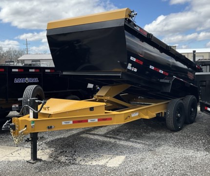 2023 HORIZON 14&#39; X 83&quot; HZ7 BUMPER PULL HEAVY DUTY DUMP TRAILER, 3 FT TALL SIDES!!!! LEGACY MODEL, YELLOW FRAME / BLACK BOX TWO TONE COLOR, 8&quot; I-BEAM FRAME AND TONGUE (13LBS), 2-5/16&quot; ADJUSTABLE COUPLER, LARGE FRONT TOOLBOX, 12K DROP LEG JACK, SPARE TIRE MOUNT, SPARE TIRE IS ADDITIONAL CHARGE!!!!, 2-7K ELECTRIC BRAKE AXLES, SPRING SUSPENSION, ST235/85R16&quot; 14 PLY TIRES, HD TREADPLATE FENDERS, 3 FT TALL DUMP SIDES, 7GA STEEL FLOOR WITH 10GA SIDES, REAR SPREADER GATE WITH DOUBLE DOORS, REAR SUPPORT JACKS, 5FT REAR SLIDE IN RAMPS, (4) D-RING TIE DOWNS IN BED, TARP KIT, (2) SIDE STEPS, 6&quot; X 20&quot; SCISSOR HOIST, POWER UP AND DOWN, KTI 12V HYDRAULIC PUMP, DEEP CYCLE MARINE BATTERY, 110V INTEGRATED TRICKLE CHARGER, ALL WEATHER WIRING HARNESS (7 WAY RV), DOUBLE INSULATED WIRING HARNESS, LED LIGHTS, POWDERCOAT PAINT, THREE YEAR FRAME / ONE YEAR LIMITED WARRANTY.RRANTY.