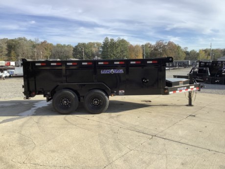 2024 LOAD TRAIL 83&quot; X 14&#39; I-BEAM FRAME DUMP TRAILER, 3 FT SIDES, BUMPER PULL 2-5/16&quot; ADJUSTABLE COUPLER, 10K DROP LEG JACK, 2-7K ELECTRIC BRAKE AXLES, SPRING SUSPENSION, ST235/80R16&quot; 10 PLY TIRES, DIAMOND PLATE FENDERS, SCISSOR HOIST W/ STANDARD PUMP, BATTERY WALL CHARGER (5 AMP), 24&quot; DUMP SIDES, 2 WAY SPREADER GATE, 10 GAUGE FLOOR, 80&quot; X 16&quot; REAR SLIDE-IN RAMPS, (4) 3&quot; WELD ON D-RINGS, LED LIGHTS WITH SEALED WIRING HARNESS, COLD WEATHER HARNESS, LIME GREEN POWDERCOAT WITH PRIMER, 3 YEAR STRUCTURAL - LIMITED WARRANTY.