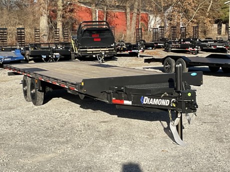 2024 DIAMOND C DET210 DECK OVER TILT FRAME SIZE, L26X102 DECALS, DET SUSPENSION, 10K TORSION STRAIGHT AXLES JACK, SINGLE 12K HYD JACK HYD CYLINDER, 3&quot; X 24&quot; TILT, ELECTRIC/HYDRAULIC POWERED FULL BED TILT BLUETOOTH WIRELESS CONTROLLER FRAME, 8&quot;X15# I-BEAM; 12&quot; CENTER CROSSMEMBERS (L26) COUPLER, 2-5/16&quot; 21K DEMCO EZ-LATCH FLAT MOUNT TONGUE, INTEGRAL W/ FRAME (I-BEAM) 12&quot; FORMED FRONT BUMPER LACE RAIL, 5&quot;X2&quot; REC TUBE 3/8&quot; RUB-RAIL W/ STAKE POCKETS AND PIPE SPOOLS STORAGE, HD V-TONGUE LID SPARE MOUNT - PASSENGER (CURB) SIDE OF TONGUE FLOOR, 2&quot; TREATED FLOOR (L26&#39;) FRONT RETRACTABLE STEPS (PAIR) WINCH MOUNTING PLATE, FLOOR LEVEL (NO HOLES) TIRES, ST215/75R17.5 SINGLE, 16 PLY 865 STEEL BLACK PAINT, METALLIC GRAY BATTERY - GROUP 27 SOLARPULSE CHARGING SYSTEM 7 WATT LIGHTS, ALL LED AXLE, 2 - 10K ELECTRIC DRUM BRAKE