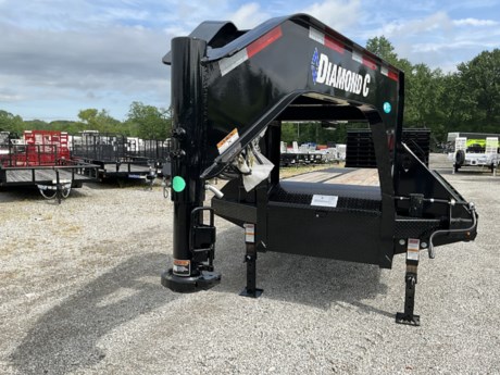 2024 DIAMOND C FMAX210-30 MAX RAMP GOOSENECK TRAILER
FRAME SIZE, L30X102
AXLE, 2 - 10K ELECTRIC DRUM BRAKES
SUSPENSION, 5-LEAF SLIPPER SPRINGS
FRAME, ENG. BEAM W/3&quot; I-BEAM XM ON 16&quot; CENTERS
SWAY CONTROL PIPE, STANDARD
COUPLER, 25K (2-5/16&quot; BALL) - ROUND
NECK, 12&quot; ENGINEERED NECK W/ WINCH TRAY
SPARE MOUNT, CABLE WINCH (UNDER FRAME)(RETRACTABLE)
FLOOR, 2&quot; TREATED FLOOR (L30&#39;)
DOVETAIL, 60&quot; SELF CLEANING DOVE W/ MAX RAMPS
JACK, DUAL 12K DROP-LEG JACKS
WINCH MOUNTING TRAY (GOOSENECK)
NO EXTRA
TIRES, ST235/80R16 DUAL, 14 PLY RADIAL, 8 HOLE BLACK
SPARE, ST235/80R16 DUAL, 14 PLY RADIAL, 8 HOLE BLACK
PAINT, BLACK
LIGHTS, ALL LED
DECALS, FMAX210
