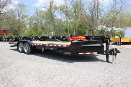 2022 MIDSOTA 24  WIDE BODY GRAVITY TILT DECK TRAILER, 102  WIDE X 24  LONG, 2-8K ELECTRIC BRAKE AXLES, SPRING SUSPENSION, 215/75R17.5 H RANGE TIRES, 2-5/16  ADJUSTABLE DEMCO COUPLER, RUB RAIL WITH STAKE POCKETS, FRONT BULKHEAD, 6  STATIONARY DECK, 18  GRAVITY TILT BED WITH CUSHION CYLINDER, CUSHION CONTROL VALVE, OVER CENTER LATCH ON EACH SIDE TO LOCK TILT BED, 12K DROP LEG JACK, FRONT A-FRAME STEEL TOOLBOX, 16  CROSS MEMBER SPACING, LED LIGHTS, TREATED WOOD FLOOR, 27.5  DECK HEIGHT, 14 DEGREE TILT ANGLE, 6  TALL DRIVE OVER FENDERS, BLACK, BEAD BLASTED AND PAINTED WITH 2-PART POLYURETHANE PAINT, 5 YEAR LIMITED FRAME WARRANTY.