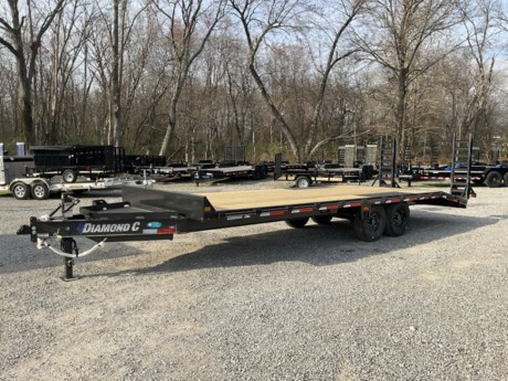 2024 DIAMOND C DECKOVER EQUIPMENT TRAILER FOR SALE, DEC207-24X102
FRAME SIZE, L24X102
AXLE, 2 - 7K ELECTRIC DRUM BRAKES
SUSPENSION, 6-LEAF SLIPPER ROLLER SPRINGS
CROSS MEMBERS, 3&quot; I-BEAM ON 16&quot; CENTERS
FRAME, 8&quot; X 10LB I-BEAM
JACK, 12K DROP-LEG JACK
COUPLER, 2-5/16&quot;, 21K DEMCO EZ-LATCH (ADJ CHANNEL)
TONGUE, INTEGRAL W/ FRAME (I-BEAM)
12&quot; FORMED FRONT BUMPER
LACE RAIL, 5&quot;X2&quot; REC TUBE
3/8&quot; RUB-RAIL W/ STAKE POCKETS AND PIPE SPOOLS
SPARE MOUNT - PASSENGER (CURB) SIDE OF TONGUE
FLOOR, 2&quot; TREATED FLOOR (L24&#39;)
DOVETAIL, 48&quot; DOVE W/60&quot; FLIP-KNEE (4&quot; CHANNEL)
MID TURN, LIGHT/STEP COMBO (1PAIR)
STORAGE, HD V-TONGUE LID
TIRES, ST235/80R16 RADIAL 14 PLY, 8 HOLE BLACK
PAINT, METALLIC GRAY
LIGHTS, ALL LED
DECALS, DEC