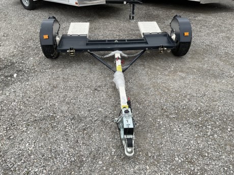 2024 STEHL TOW DOLLY, LED LIGHTS, ST205/75R14&quot; RADIAL TIRES, 3.5K SURGE DISC BRAKE AXLE, NO SUSPENSION, 79.5&quot; WIDE, 12&quot; BED HEIGHT, TONGUE TILTS FOR LOADING, STRAPS AND WRENCH INCLUDED, 2&quot; COUPLER.