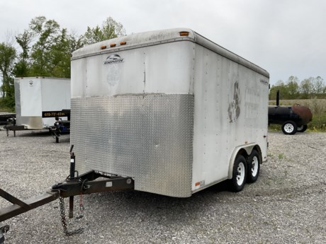 USED 2004 ROADMASTER ENCLOSED CARGO TRAILER FOR SALE
8 FT X 12 FT
TANDEM 3.5K AXLES
PLYWOOD INTERIOR
REAR DOUBLE DOORS
SIDE DOOR
2-5/16 BALL COUPLER