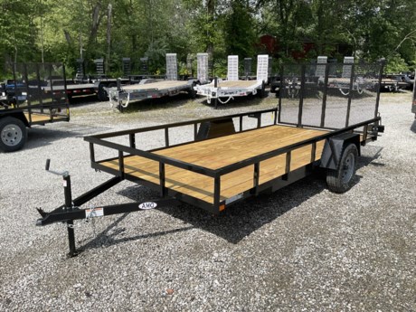 2024 AMO 6.5 FT X 14 FT TUBE TOP UTILITY TRAILER WITH CBT PACKAGE
3.5K IDLER AXLE
ST205/75/R15 TRAILER RADIAL TIRES
3X2 ANGLE FRAME
WRAPPED TONGUE
TUBE RAIL MAKES FRAME MUCH STIFFER
SPRING ASSISTED 4&#39; GATE WITH PINLESS LATCH SYSTEM
2X6 TREATED WOOD FLOOR
LED LIGHT PACKAGE