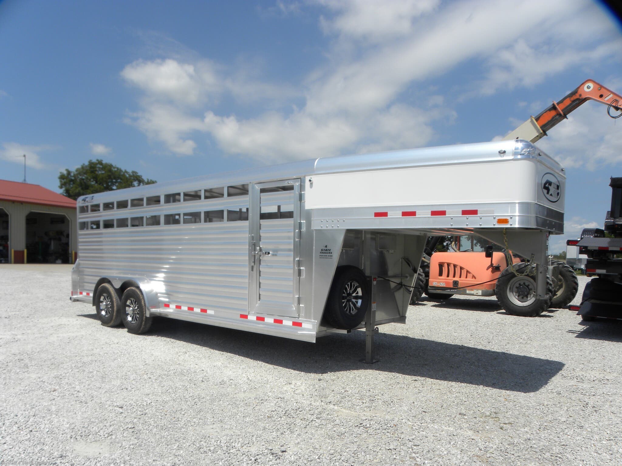 Livestock Trailer for sale New 2021 4Star 7X20X6'6 DELUXE STOCK TRAILER OK Livestock