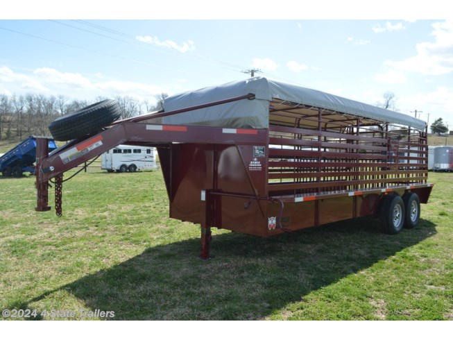 Ww321795 2021 W W Trailer 6 8x20 Gooseneck Stock Trailer Rubber Floor Cattle Livestock Trailer For Sale In Fairland Ok