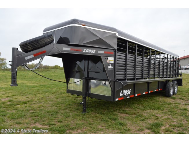 Ct202225 2021 Coose 6 8x24 X6 6 Metal Top Rubber Floor Stock Trailer Cattle Livestock Trailer For Sale In Fairland Ok