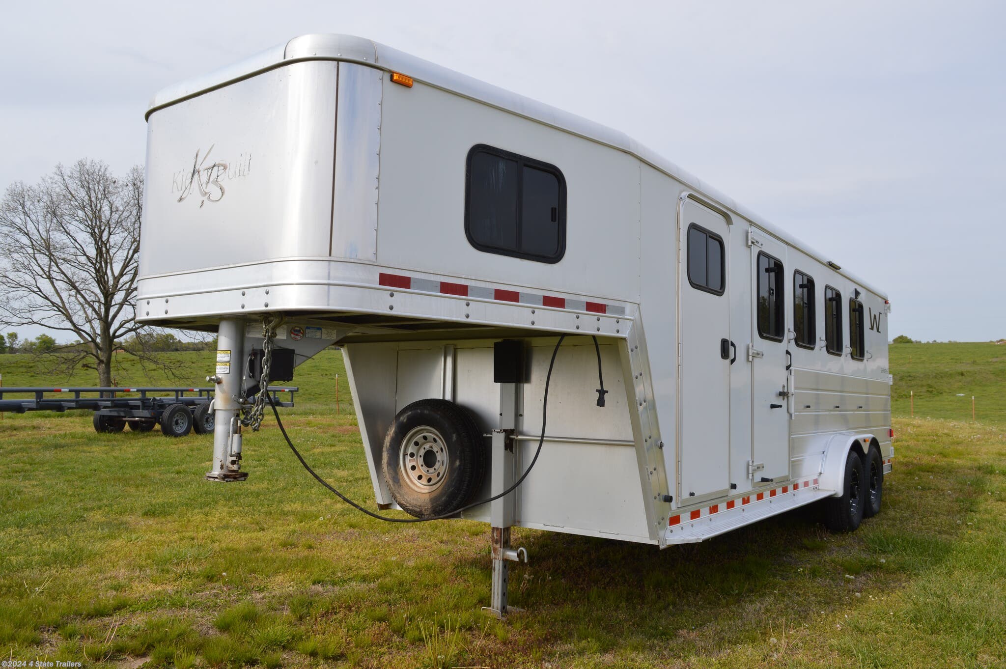 Horse Trailer for sale Used 2007 Kiefer Built Genesis 4 horse Slant