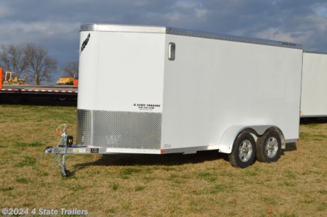 &lt;p&gt;Here is a new 6&#39;7&quot;x14&#39;x6&#39;6&quot; aluminum Featherlite cargo trailer with two 3,500 lb. torsion axles, 15&quot; aluminum wheels, electric brakes, ramp door,&amp;nbsp; and side door. Featherlite builds a great quality unit and backs this model with a 3 year hitch to bumper warranty and a 10 year structural warranty!&lt;/p&gt;