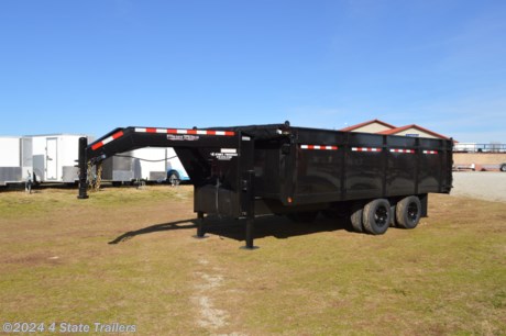 &lt;p&gt;This is a new 2023 year model 8x18 tandem dual gooseneck dump trailer. It comes with two 10,000 lb. electric brake axles, dual 16&quot; wheels with 10 ply tires, hydraulic jacks, manual rollup tarp kit, LED lights, 42&quot; 10 gauge sides, 7 gauge (3/16&quot;) floor, combo gate, extra heavy duty scissor hoist to provide extra steep dumping angle, a 12v trickle charger, and a 110v drop cord charger! We can add a wireless remote kit and/or a solar charger. Friesen builds a great unit, and backs all their trailers with a 1 year warranty.&lt;/p&gt;