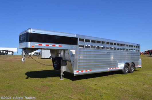 Livestock Trailer - 2025 4-Star 7X24X6'6 DELUXE STOCK TRAILER available New in Fairland, OK