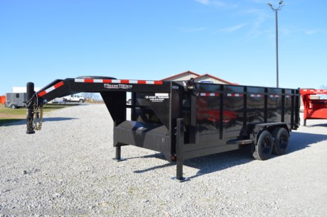&lt;p&gt;This is a new 2023 model 83x16 dump trailer. It comes with two &lt;strong&gt;8,000 lb. electric brake axles&lt;/strong&gt; with &lt;strong&gt;17.5&quot; wheels and 16 ply radial tires&lt;/strong&gt;, convenient manual roll up tarp kit, 1/8&quot; diamond plate fenders, LED lights, sealed wiring harness, sandblasted, primed, and powdercoated finish, 42&quot; tall 10 gauge (1/8&quot;) sides, one piece corners and full height side supports to increase sidewall rigidity, 7 gauge (3/16&quot;) floor with 4 d-rings for tie down of equipment, 3&quot; channel crossmembers 16&quot; on center, combo gate with chains for dumping or spreading, electric over hydraulic jack, a new Interstate battery, 110v AC charger, and 12v trickle charger. We can add a wireless remote control, and/or a solar charger. Friesen trailers are super well built and they are backed with a 1 year warranty!&lt;/p&gt;