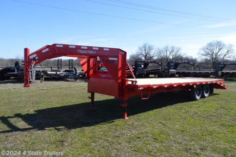 &lt;p&gt;Here is an 8&#39;6&quot; wide x 25&#39; long (20+5) gooseneck flatbed trailer with a full frame prime and powdercoat&amp;nbsp;finish, sealed wiring harness, LED lights, toolbox between the jacks, treated wood floor, 5&#39; dovetail with spring assisted flipover ramps with treadplate on top of ramps, center popup for hauling long materials or hay, two 7,000 lb. axles with electric brakes, 16&quot; wheels, 10 ply tires, and 2-spring loaded drop leg jacks. Friesen trailers are built to high standards of quality and detail and are backed with a 1 year warranty!&lt;/p&gt;