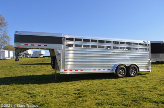 Livestock Trailer - 2024 4-Star 7X20X6'6 DELUXE STOCK TRAILER available New in Fairland, OK