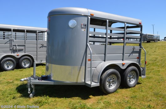 Livestock Trailer - 2024 W-W Trailer ALL AROUND 5x10X6'2" STOCK TRAILER 4' SOLID SIDES available New in Fairland, OK