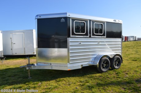&lt;p&gt;This is one super convenient, &lt;span style=&quot;font-weight: bold;&quot;&gt;great&lt;/span&gt; looking horse trailer!!! You can load 2 horses in this&amp;nbsp; 2022 4 Star 2 horse slant, LED dome light, aluminum bridle hook, brush tray on the back of the 32&quot; side door, 2- carpeted aluminum saddle racks, a hinged blanket bar on the tack room door, grey turf over the 5052 aluminum floor, and 1- 18&quot;x18&quot; sliding window with a screen in the curbside door. Moving back to the horse compartment there are 2- LED dome lights, 2- popup aluminum roof vents, heavy duty 4 Star built drop down windows with 24&quot;x 28&quot;&quot; windows, and bars near the front of each stall, sliding windows on butt side, rubber mats over top of marine grade 5052 .125&quot; thickness aluminum flooring with heavy duty 4&quot; aluminum I-beams on 12&quot; centers, fully arched/stretched one piece .040&quot; thickness aluminum roof with tubing bows 32&quot; on center white aluminum lined and insulated walls in the horse compartment with aluminum tube uprights 15&quot; on center and rubber lining on the walls 48&quot; up. The exterior of this gorgeous trailer is .063&quot; thickness metallic black aluminum sheets and 7 aluminum slats stacked up from the bottom rail. Windows are smoked/tinted. This unit comes with a topwind jack, 25/16&quot; Bulldog coupler with heavy duty safety chains, 2- 3,500 lb. Dexter Torsion axles with electric brakes on all 4 aluminum wheels and 15&quot; 10 ply radial trailer tires with spare, a heavy duty flush lock with a deadbolt on the side door. All around this trailer you will see the results of 4 Star&#39;s years of experience in building the finest horse trailers on the road! From Heavy duty aluminum hardware, to reinforcement gussets at critical points, superior doors (these are built in house with superior technology to create a beautiful door that is also more rigid and durable than others!), better windows (all windows are the best grade of HEHR brand windows!), stall divider is padded with a durable vinyl covered foam, all LED lights, and finally 4 Star&#39;s superior bottom rail and top rail with the structural web that also encloses the majority of the trailer wiring. 4 Star Trailers has been building the best trailers in the industry since 1984, and their experience shows all over this unit! All 4 Star trailers are backed by 4 Star&#39;s 1 year hitch to bumper and 8 year structural warranty! Stop by or contact us today to become the new owner of this superb trailer!!&lt;/p&gt;
&lt;p&gt;&amp;nbsp;&lt;/p&gt;