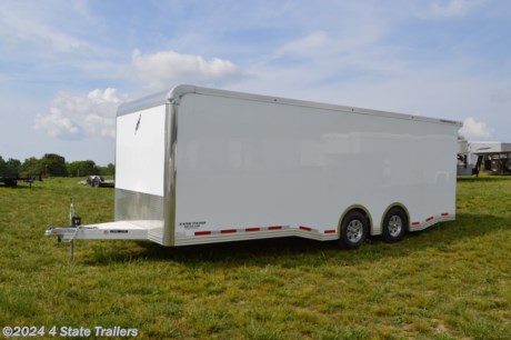 &lt;p&gt;This is a gorgeous, well optioned Featherlite Trailer. 8&#39;6x24&#39;x7&#39; with a flat nose, wing on the rear, lined and insulated with cabinets in the front, LED interior and exterior lights, all aluminum construction, smooth extruded aluminum floor, 2- 6,000 lb. torsion axles, with spread axles and fenderettes, electric brakes, 16&quot; 10 ply Goodyear Endurance Trailer tires, 4-6,000 lb stainless steel swivel D-rings, rear ramp, side door, white .040 thickness screwless aluminum sheets, one piece aluminum roof, 10 year structural warranty. Featherlite builds a fabulous trailer, and this is one of their finest looking models! Stop by or call us today @ 918-676-5100 to put this beautiful trailer behind your truck!&lt;/p&gt;