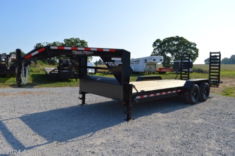 &lt;p&gt;This is a new 2023 83&quot;x20&#39; Friesen gooseneck equipment trailer. It comes with two 7,000 lb. electric brake axles, two 10,000 lb. drop leg spring return jacks, a toolbox between the gooseneck uprights, a full-frame sand blast followed by a primer and powder coat finish, heavy duty 1/8&quot; treadplate fenders with braces, 8&quot; channel neck, 3&quot; channel crossmembers 16&quot; on center, treated wood deck with steel dovetail, sealed wiring harness (eliminates most common trailer wiring problems), LED lights, L-gussets from neck to deck to reinforce without hindering load capability, and extra wide heavy duty stand up rear ramps with kickers, spring assist, and cat grips. This is a great type of trailer for hauling a tractor or skid loader. Friesen trailers are built to very high standards of quality and detail and come with a 1 year warranty!&lt;/p&gt;