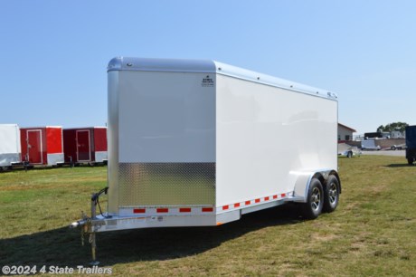 &lt;p&gt;This is one fabulous heavy duty all aluminum trailer! .063 thickness side sheets bonded to all aluminum tubing uprights, heavy duty marine grade aluminum treadplate floor, 1 piece aluminum roof, heavy duty top and bottom rail, drop foot on jack, 25/16&quot; Bulldog coupler, extra LED lights outside, 2- interior LED dome lights, 2- 7,000 lb. Dexter torsion axles, aluminum wheels, matching spare, side door with heavy duty rv style latch, rear ramp door all aluminum with built in locking hasps. LED load light over rear ramp and over side door. This is the work trailer that will outlast anything else on the road. It also works great for most side x sides, and looks super classy to boot! No rust or rot with heavy duty all aluminum construction. Built with 4 Star precision and expertise, and backed by their 3 year hitch to bumper 8 year structural warranty.&amp;nbsp;&lt;/p&gt;