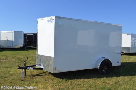 &lt;p&gt;This is a new 2024 6x12X6&#39;6&quot; cargo trailer made by Continental Cargo. It comes with a 3500 lb. axle, 15&quot; 6 ply trailer tires, rear ramp, a side door with a flush lock and cam bar, 3/4&quot; plywood floor, 3/8&quot; plywood walls, .030 aluminum exterior side sheets bonded with screwed seams, a one piece aluminum roof, 24&quot; gravel guard, two interior dome lights, stabilizer jacks, 4 d-rings in floor, and LED lights. Continental Cargo builds a high quality trailer and gives this model a 1 year warranty!&lt;/p&gt;