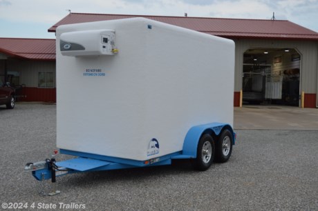 &lt;p&gt;This 6X12 Polar King mobile freezer trailer comes with two 3500 lb axles, brakes on both axles, a removable rear step, 2 strips ready for e-track to be mounted, LED interior lighting, and a platform on the front for a generator. There is a handle on the inside so you can&#39;t get locked in. The cooling unit runs on 110V/15AMP. The temperature is adjustable and is rated to hold as low as 0&amp;deg; in 95&amp;deg; weather, making this one of the coolest trailers around!&amp;nbsp;&lt;/p&gt;