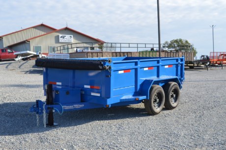 &lt;p&gt;Check out this new 2024 model 83x12 dump trailer. It comes with two 7,000 lb braking axles, 1/8&quot; diamond plate fenders, LED lights, a tough powder coat finish after sandblasting and primer, sealed wiring harness (eliminates most trailer wiring issues), 24&quot; 10 gauge sides with full height side supports, 1 piece corners, 7 gauge (3/16&quot;) floor with combo gates for spreading or dumping, slide out ramps that allow you to load equipment, a hydraulic jack, a manual roll up tarp kit to cover your load, Interstate 12v deep cycle marine battery, a 12v trickle charger, and a 110v charger that you can just plug a standard drop cord into. Friesen trailers are built to high standards of quality and detail, and come with a 1 year warranty!&amp;nbsp;&lt;/p&gt;