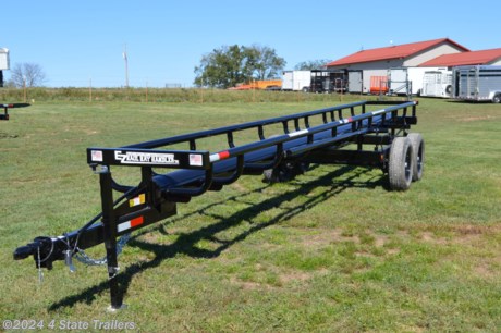 &lt;p&gt;This 25&#39; EZ-Haul hay handler comes with LED lights, two 6,000 lb. axles with brakes on one axle, 16&amp;rdquo; 10 ply radial tires, 8&amp;rdquo; diameter main pipe with 3/8&amp;rdquo; thick wall, wiring run inside conduit along the side of the main frame, trailer tail lights in an enclosed tubing rear bumper, adjustable Bulldog coupler, and a 7,000 lb. dropleg jack. This trailer is sized to haul 6 of the 4&#39; bales or 5 of the 5&#39; bales with ease. You simply push the hay on from the rear with a tractor, pull the hay handler to the place you want to unload (no need to tie the hay down!), pull a pin, swing the arm perpendicular to the trailer, and push up on the arm to dump the bales off on the passenger&#39;s side of the trailer. With the heavy duty double latch system, and simplistic, low maintenance design, this is the easiest way to haul your hay! All EZ-Haul hay handlers come with a 3 year structural warranty!&lt;/p&gt;