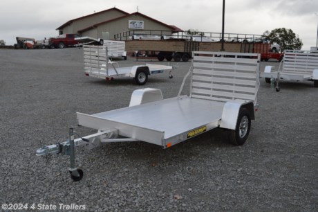 &lt;p&gt;This trailer is great for hauling a 4 wheeler, small mower, or a golf cart. It&#39;s a new Aluma 63&quot;x10&#39; all aluminum utility trailer with a 2,000 lb. torsion axle, 13&quot; tires on aluminum wheels, and a drop down ramp for loading! There&#39;s no wood to rot, virtually no steel to rust, it&#39;s lightweight and durable and holds its value for many years! Aluma builds a great unit, and backs them with a 5 year warranty!&lt;/p&gt;