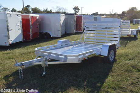 &lt;p&gt;Check out this 77&quot;X 10&#39; Aluma utility trailer. It has a 3,500 lb. torsion axle, aluminum rims with 14&quot; tires, extruded aluminum floor, fold down rear ramp, sealed wiring harness (eliminates many common trailer wiring issues),and LED lights. There&#39;s no wood to rot, no steel to rust, and it&#39;s very light weight! Aluma Trailers are all aluminum and come with a 5 year hitch to bumper warranty!&lt;/p&gt;
