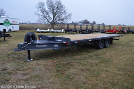 &lt;p&gt;This is a 102&quot; wide by 24&#39; long deckover bumper pull with full deck tilt, hydraulic jack, two 7,000 lb. axles with electric brakes, 14 ply tires and a spare, LED lights, sealed wiring harness (eliminates most common trailer wiring issues), treated wood deck, a toolbox in the tongue that contains the hydraulics, a flat deck (no fenders to deal with), and a sandblasted, primed, and powdercoated finish. This trailer is easy to use since there is no jack to crank and no ramps to flip! Friesen builds a fantastic line of tilt trailers, and backs all their trailers with a 1 year manufacturer&#39;s warranty!&lt;/p&gt;