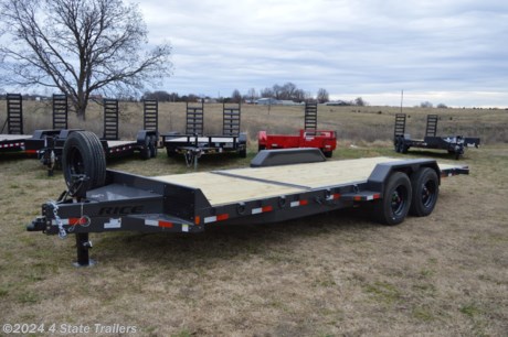 &lt;p&gt;Check out this new extra heavy duty Rice partial tilt trailer! It is 82x22 and comes with two 8,000 lb axles, electric brakes on both axles, 17.5&quot; wheels, 18 ply tires, 2 5/16&quot; adjustable coupler, 10k jack, a toolbox, 6&quot; formed channel tongue, 6&quot; heavy channel main frame, 3&quot; channel crossmembers on 16&quot; centers, 1/4&quot; extra heavy duty fabricated fenders with treadplate on top, a powder coat finish, a treated wood floor, fully sealed wiring harness, and LED lights. Rice builds a heavy duty tilt trailer and gives a 1 year warranty. Come see it for yourself!&lt;/p&gt;