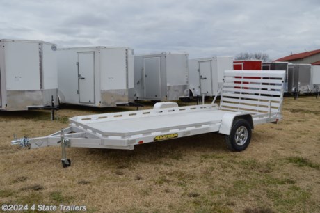 &lt;p&gt;This is a new 78&quot;X14&#39; Aluma utility trailer. It has a 3500 lb. torsion axle, 14&quot; aluminum wheels, 4 tie down loops, 6&quot; retaining rail, and LED lights. Aluma Trailers are all aluminum, very well designed and constructed, and come with a 5 year warranty!&lt;/p&gt;