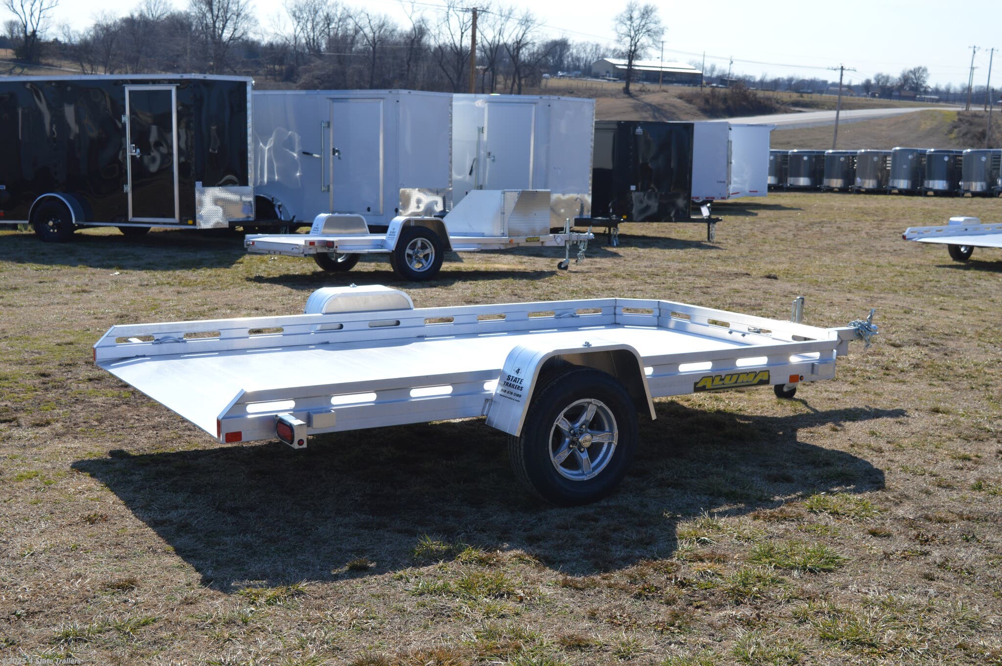 6x12 Utility Trailer for sale | New Aluma 7712H-TILT 77X12 UTILITY ...