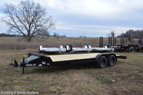 &lt;p&gt;Take a look at this Rice 82x20 carhauler with two 3,500 lb axles, 15&quot; tires, 5&#39; slide in ramps, a toolbox, stake pockets, 5&quot; channel main frame, 3&quot; formed channel crossmembers, an adjustable 2 5/16&quot; coupler, a 2&#39; steel dovetail, a powder coat finish, treated wood floor, a sealed wiring harness, and LED lights. Rice builds a great trailer and gives a 1 year warranty. Come check it out!&lt;/p&gt;
