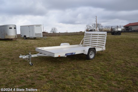 &lt;p&gt;This 78&quot;X12&#39; Aluma utility trailer comes with a 3500 lb. torsion axle, 14&quot; tires, extruded aluminum floor, a fold down rear ramp, a sealed wiring harness (eliminates many common trailer wiring issues),and LED lights. Aluma Trailers are all aluminum so there&#39;s no wood to rot nor steel to rust and they are very lightweight. We have repacked the wheel bearings and made sure the lights are working. Come see this trailer today!&lt;/p&gt;