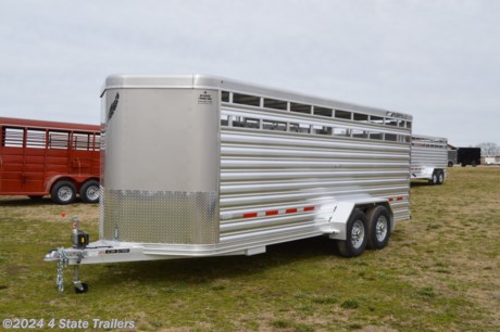&lt;p&gt;This is a new Featherlite 6&#39;7&quot;x20&#39;x6&#39;6&quot; model 8107 stock trailer with two 7,000 lb. Dexter Torflex axles, 16&quot; 10 ply tires, all aluminum construction, a one piece aluminum roof, one center cut gate with a slam latch, heavy duty Western hardware (rear frame reinforcement package), white nose with rock guard 24&quot; tall, all LED exterior lighting, and an LED interior dome light. The model 8107 is a superb livestock trailer from Featherlite, and it has a 10 year structural warranty and 3 year hitch to bumper warranty. Come see this trailer today!&lt;/p&gt;