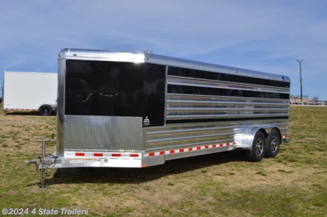 &lt;p&gt;This 4 Star trailer is everything that you could want in a show trailer for hogs, calves, sheep, or goats! It has polished side slats, an 8 pen system that can be 60/40 or 50/50 pen size with the ability to use either side as the aisle, aluminum floor with 4&quot; I-beam crossmembers every 12&quot;, LED dome lights, ez-lift ramp at rear, 3 runs of removable plexiglass if you need ventilation, heavy duty all aluminum construction, two 4,900 lb. Dexter torsion axles, 16&quot; aluminum wheels, a spare tire and wheel, access door in v-nose to tack area, and load lights above the side door and rear door. The pen system can be completely removed. 4 Star has been building great quality aluminum trailers for many years, and their expertise shows all over this unit! They give this trailer a 3 year hitch to bumper warranty and an 8 year structural warranty. Come see this trailer today!&lt;/p&gt;