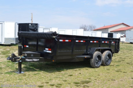 &lt;p&gt;Take a look at this new 83x16 16k dump trailer! It comes with two&amp;nbsp;8,000 lb. electric brake axles,&amp;nbsp;17.5&quot; wheels and 16 ply tires, a spare tire and wheel, convenient manual roll up tarp kit, 1/8&quot; diamond plate fenders, LED lights, sealed wiring harness, powdercoated finish after sandblast and primer, 24&quot; tall 10 gauge (1/8&quot;) sides, one piece corners and full height side supports to increase sidewall rigidity, 7 gauge (3/16&quot;) floor with 4 d-rings for tie down of equipment, 3&quot; channel crossmembers 16&quot; on center, combo gate with chains for dumping or spreading, hydraulic jack, a new 12v Interstate battery, 110v AC charger, and 12v trickle charger. We can add a wireless remote controller and/or a solar charger. Friesen trailers are super well built and are backed with a 1 year warranty!&lt;/p&gt;