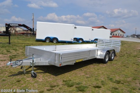 &lt;p&gt;This is the perfect trailer for hauling lawn mowers, ATVs, or UTVs! It&#39;s an 81&quot; X 22&#39; Aluma utility trailer that comes with two 3500 lb. torsion axles, electric brakes on both axles, extruded aluminum floor, a bi-fold rear ramp gate, side boards that turn into ramps for side loading, 14&quot; aluminum wheels, and LED lights. Aluma Trailers are all aluminum, very well designed and constructed and come with a 5 year hitch to bumper warranty. There&#39;s no wood to rot, virtually no steel to rust, it&#39;s lightweight, durable, and holds its value. Come see this trailer today!&lt;/p&gt;