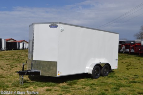 &lt;p&gt;Check out this new 7x16X6&#39;6&quot; cargo trailer made by Continental Cargo. It comes with two 3500 lb. axles, electric brakes on all four wheels, rear ramp, a side door with a flush lock and cam bar, 3/4&quot; plywood floor, 3/8&quot; plywood walls, .030 aluminum exterior side sheets bonded with screwed seams, a one piece aluminum roof, 24&quot; gravel guard, two interior dome lights, and LED lights. Continental Cargo builds a high quality trailer and gives this model a 1 year warranty!&lt;/p&gt;