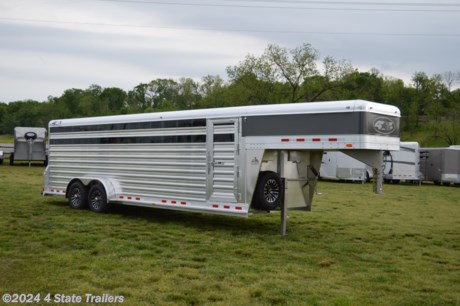 &lt;p&gt;We are delighted to offer this new 4 STAR Deluxe livestock trailer! This is one superb 7&#39;x24&#39;x6&#39;6&quot; cattle hauling rig that comes with two 7,000 lb. Dexter torsion axles, electric brakes, 16&quot; aluminum rims, 10 ply tires, a matching spare tire and rim, heavy duty rear skid plate to help protect the trailer if it drags, plexi glass on the sides, drop wall vents with hinged covers, LED lights, an LED load light at the rear of the trailer, interior LED lighting, a side door, a closed off storage area in the nose of the trailer, two slider/full swing center gates that slam latch open and closed, a full swing slider rear gate, one piece drop wall and neck gussets formed from .190&quot; thickness aluminum (most competitors use .125 thickness and weld the drop panel to the side gussets), 4&quot; aluminum I-beam floor supports 9 5/8&quot; on center, extra gusseting on all points around the trailer that are subjected to extra stress or heavy duty use, and a 5052 marine grade .125&quot; thickness aluminum tread plate flooring with flattened ribs and fully welded on all seams for increased bowing resistance. 4 Star has years of experience in building the finest horse and livestock trailers and this trailer shows it! This trailer has a 1 year hitch to bumper warranty, and an 8 year structural warranty! Come see this trailer today!&lt;/p&gt;