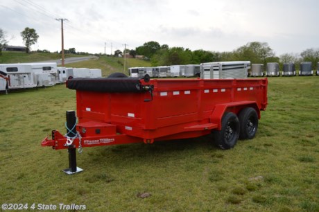 &lt;p&gt;Take a look at this new 83&quot;x14&#39; dump trailer built by Friesen Trailers! It comes with two 7,000 lb. axles with electric brakes, hydraulic jack, 10 ply tires, a spare tire and wheel, 1/8&quot; treadplate steel fenders, 2 5/16&quot; heavy duty adjustable coupler, LED lights, sealed wiring harness (eliminates most common trailer wiring issues), sand blasted, primed, and powdercoated finish, heavy duty scissors hoist, 24&quot; 10 gauge (1/8&quot; ) sides, one piece corners, full height preformed side supports to give extra rigidity, 7 gauge (3/16&quot;) floor, 3&quot; channel crossmembers 16&quot; on center, 6&quot; channel tongue, combo gate with chains for spreading or dumping, a manual roll up tarp kit, an Interstate 12v battery, a 12v trickle charger, and a 110v drop cord charger. Friesen trailers are very well built, and come with a 1 year warranty!&lt;/p&gt;