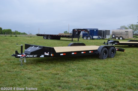 &lt;p&gt;Take a look at this Rice 82x22 carhauler with two 5,200 lb axles, 5&#39; slide in ramps, a toolbox, stake pockets, a treated wood floor, a 7k jack, an adjustable 2 5/16&quot; coupler, 3&quot; formed channel crossmembers, 5&quot; channel main frame, a powder coat finish, a sealed wiring harness, LED lights, and a 2&#39; steel dovetail. Rice builds a great trailer and gives a 1 year warranty. Come check it out!&lt;/p&gt;