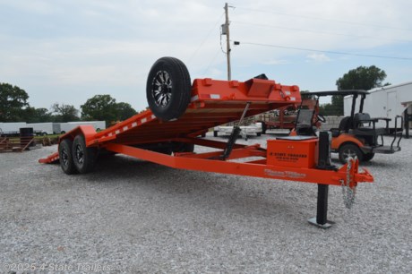 &lt;p&gt;This is an 83x24 tilt bed Friesen equipment trailer. It comes with two 7,000 lb. axles, 16&quot; aluminum wheels, 10 ply tires, a spare tire and wheel, electric brakes on both axles, tread plate fenders, stake pockets and rub rail for many tie down options, fully sandblasted and powder coated frame, heavy duty adjustable 2 5/16&quot; coupler, 6&quot; channel tongue, 6&quot; channel frame, 3&quot; channel crossmembers 16&quot; on center, sealed wiring harness (eliminates many common trailer wiring issues), LED lights, a hydraulic jack,&lt;strong&gt;&amp;nbsp;&lt;/strong&gt;a winch plate, power up/power down tilt action that is fully self contained with the hydraulic pump, a 12 volt deep cycle battery (Interstate Brand), a solar charger, a 12v trickle charger, and a 110v charger. We can add a wireless remote. Friesen trailers are built to very high standards of quality and detail, and they come with a one year warranty! Note: This unit is currently in rental, and has been upgraded to aluminum wheels, and winch wiring.&lt;/p&gt;
&lt;p&gt;This trailer is in rental.&lt;/p&gt;