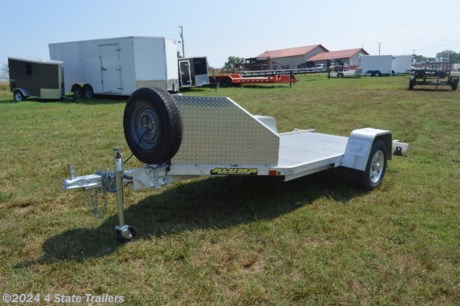 &lt;p&gt;Hey folks, this trailer is one of the best trailers available for hauling a single bike! The deck size is 51&quot;x11&#39;6&quot; and it comes with a motorcycle wheel bracket, LED lights, all aluminum construction, a slide out ramp for easy loading, 4 aluminum tie loops, aluminum rock guard, a 2,000 lb. torsion axle, 13&quot; aluminum wheels, and a spare tire and wheel. Aluma builds a great trailer! We have repacked the wheel bearings and made sure the lights are working. Come see this trailer today!&lt;/p&gt;