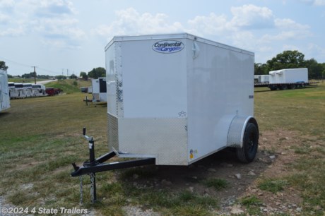 &lt;p&gt;This is a 5&#39;x8&#39;X5&#39; cargo trailer made by Continental Cargo. It comes with a 3500 lb. axle, a ramp door, a side door with a cam bar and latch, 3/4&quot; plywood floor, 3/8&quot; plywood walls, .030 aluminum exterior side sheets bonded with screwed seams, a one piece aluminum roof, 24&quot; gravel guard, 2 interior dome lights, and LED lights. Continental Cargo builds a high quality trailer and gives this model a 1 year warranty!&lt;/p&gt;